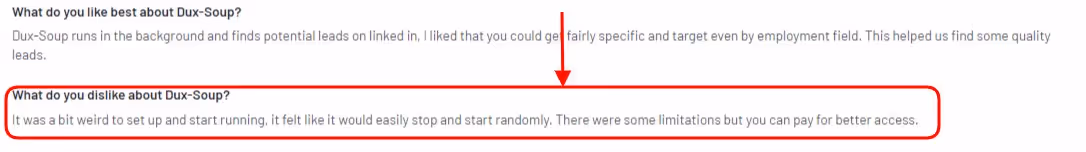 Dux soup is difficult to understand