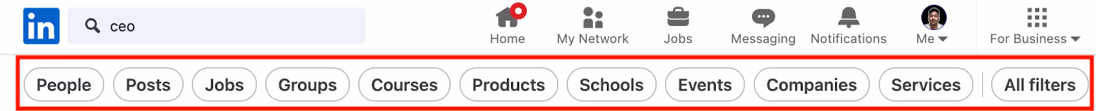 Linkedin advanced search limit