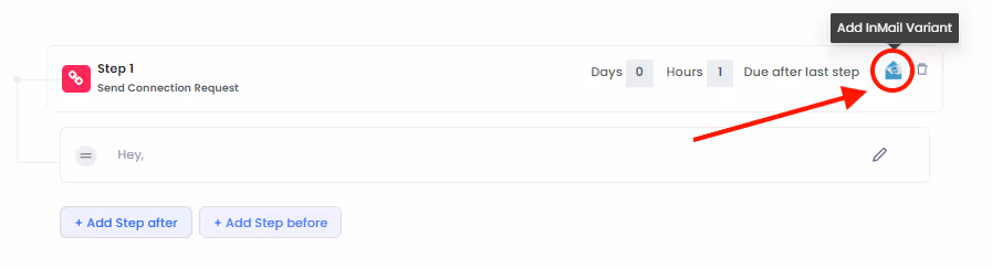 Adding inmail variant