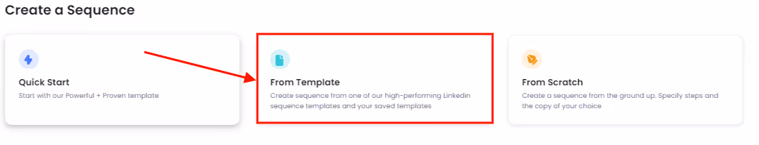 You can choose ready made templates in Salesrobot