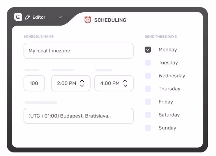 Lemlist scheduling tool