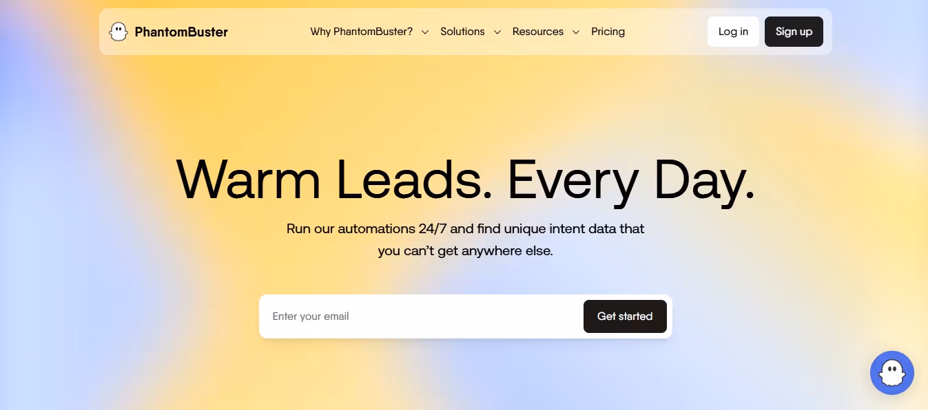 PhantomBuster homepage