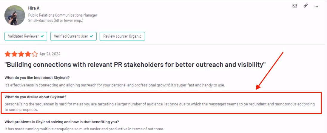 G2 review of Skylead