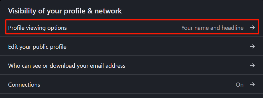 Step 4 to block someone on LinkedIn without them knowing 