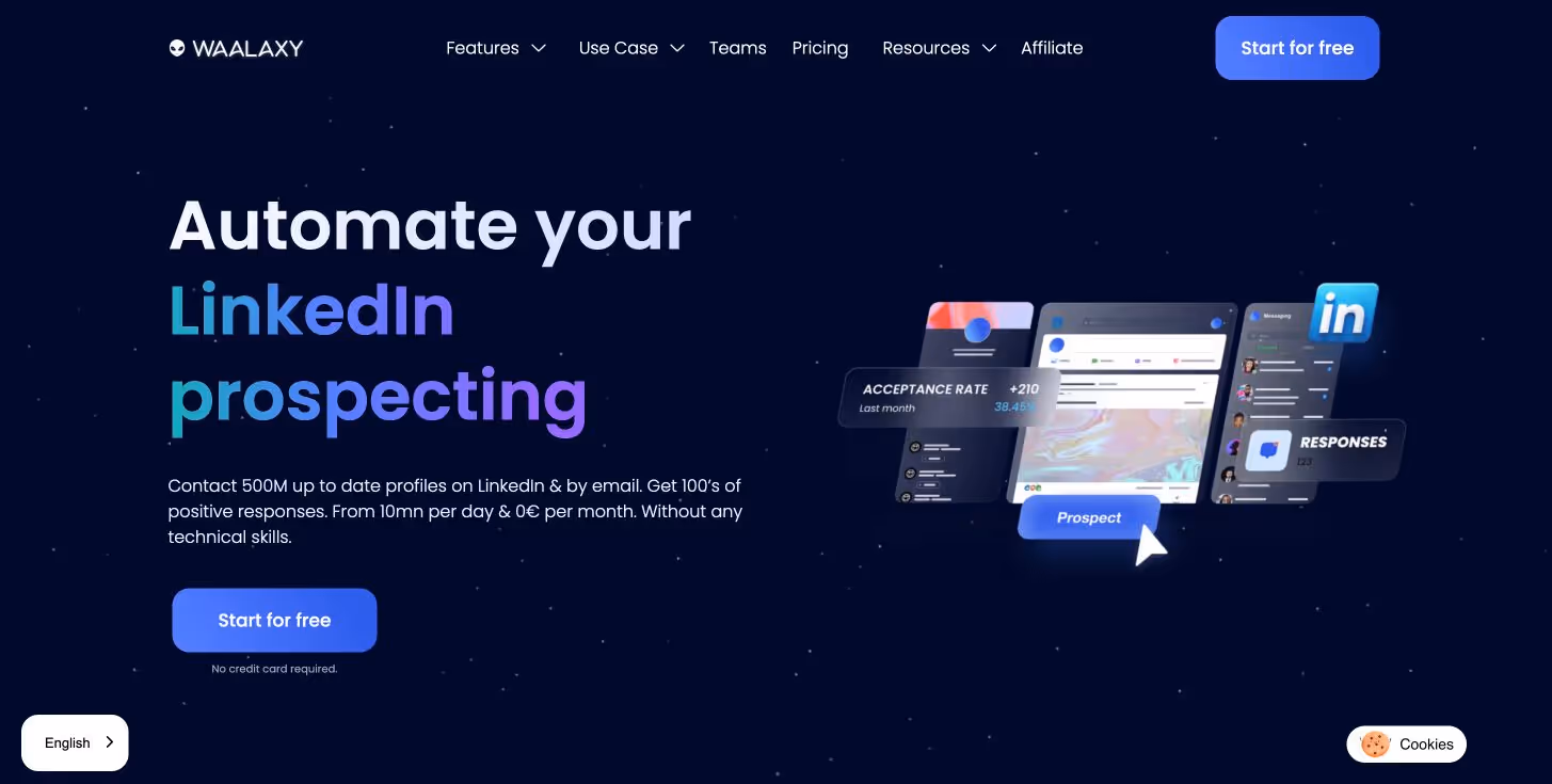 Waalaxy automated LinkedIn prospecting