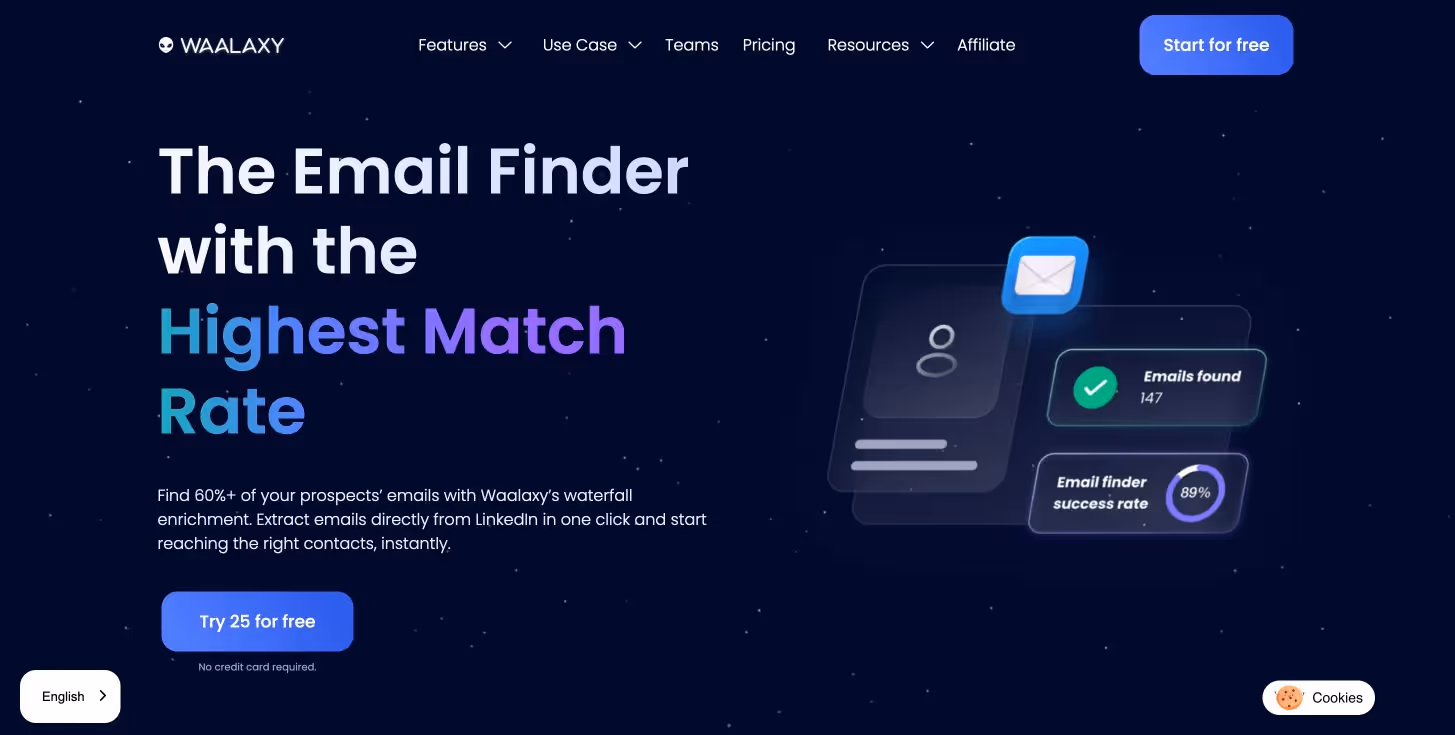 Waalaxy email prospecting