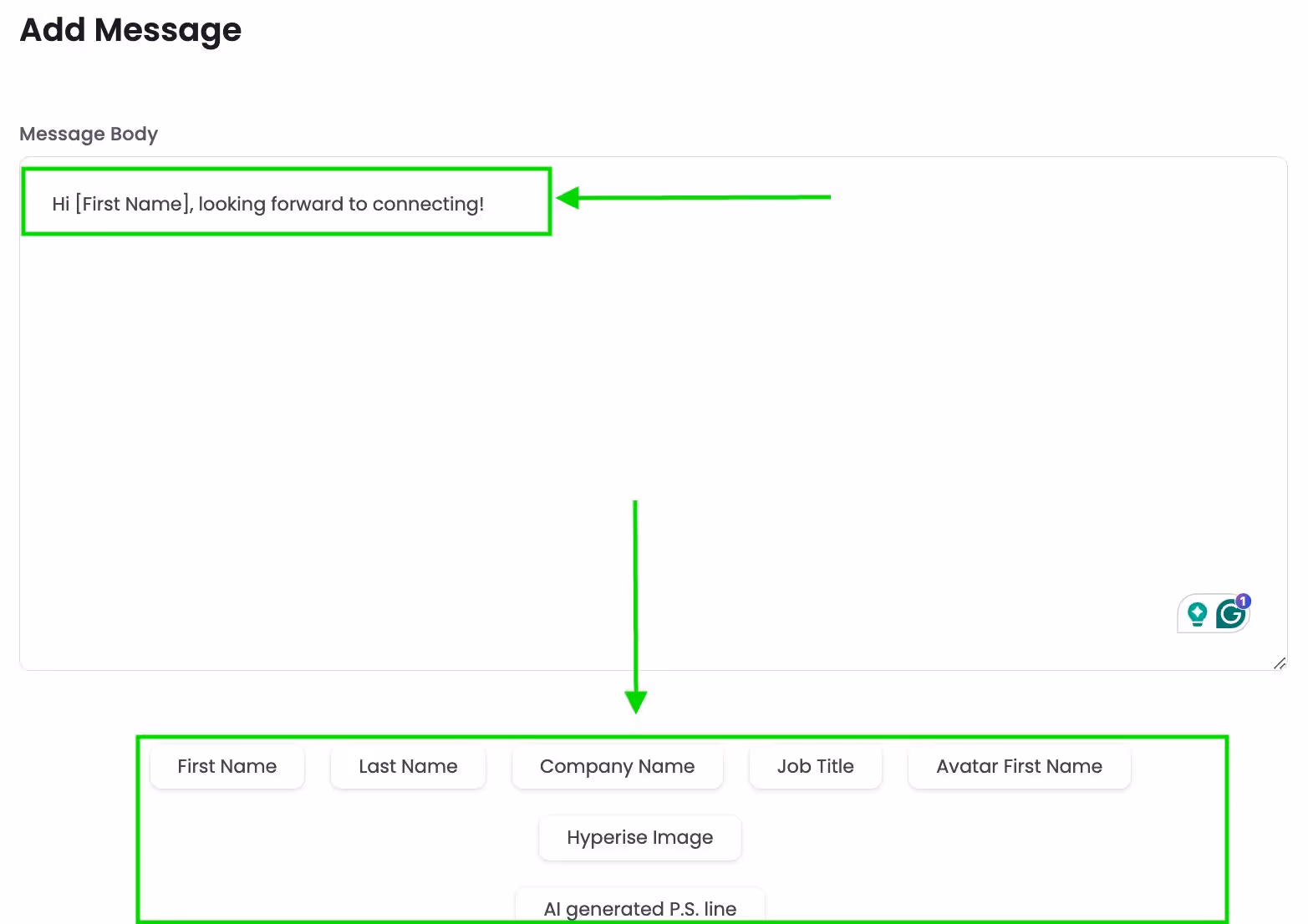 Setup message sequence on SalesRobot