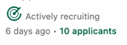 actively recruiting logo on linkedin