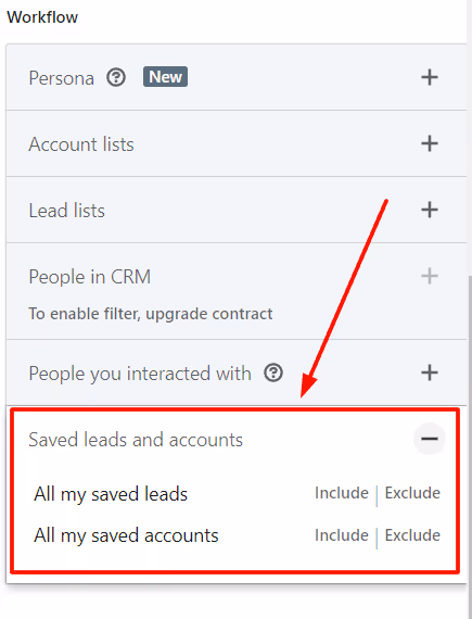 LinkedIn Sales Navigator Saved Searches and Account lists