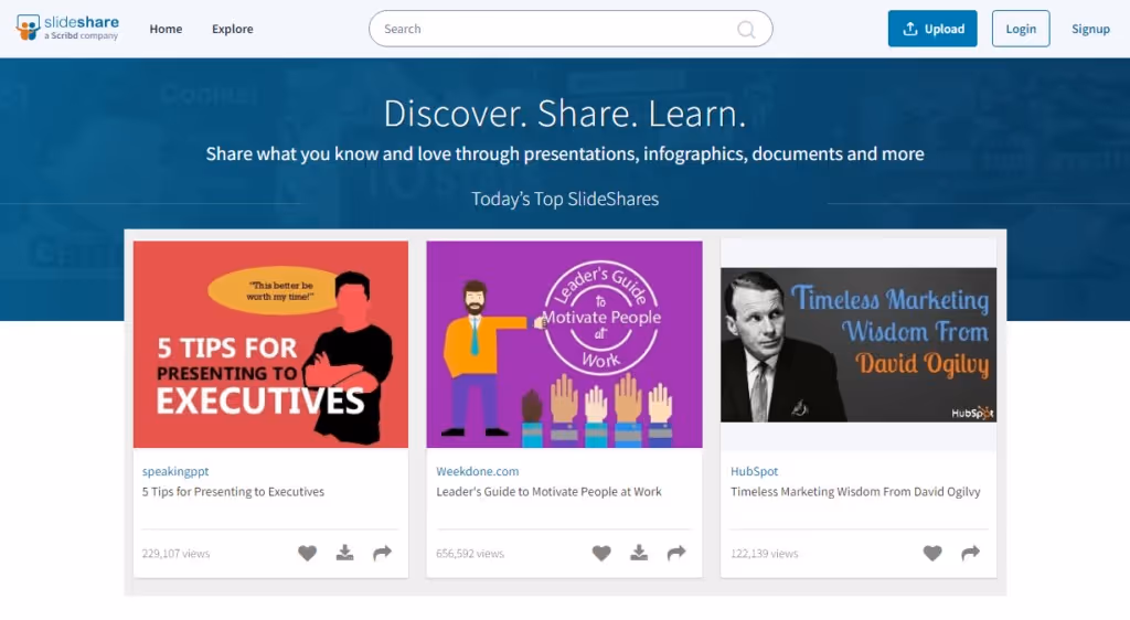 SlideShare website with presentation slides.