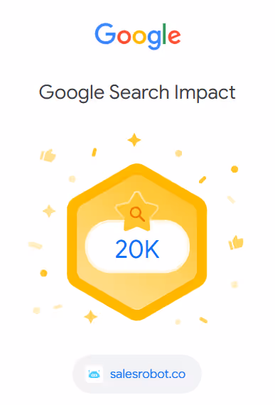 Google Search Impact 20k badge