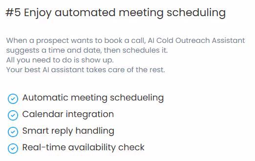 #5 Enjoy automated meeting scheduling