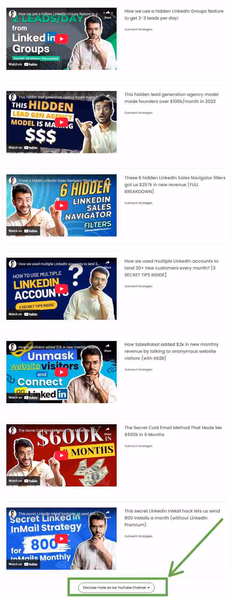 Outreach strategies using LinkedIn Groups.