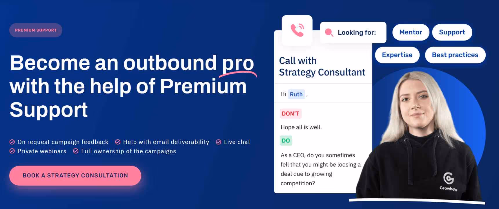 Growbots premium support