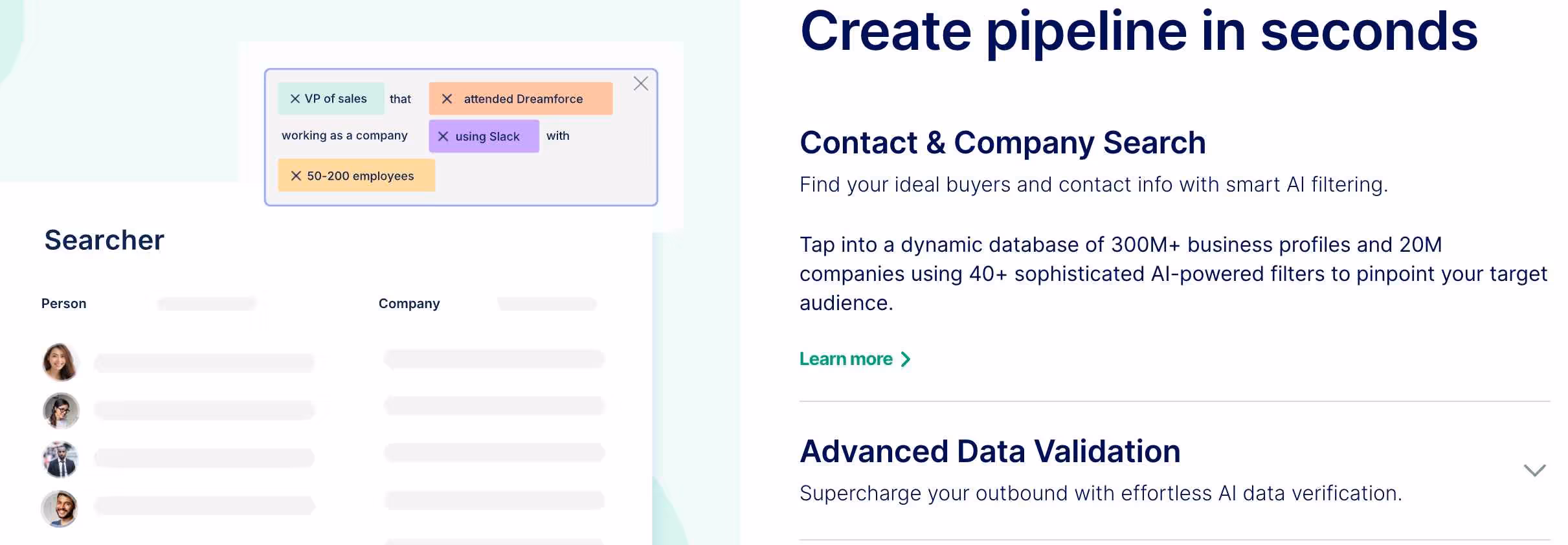 Amplemarket key feature