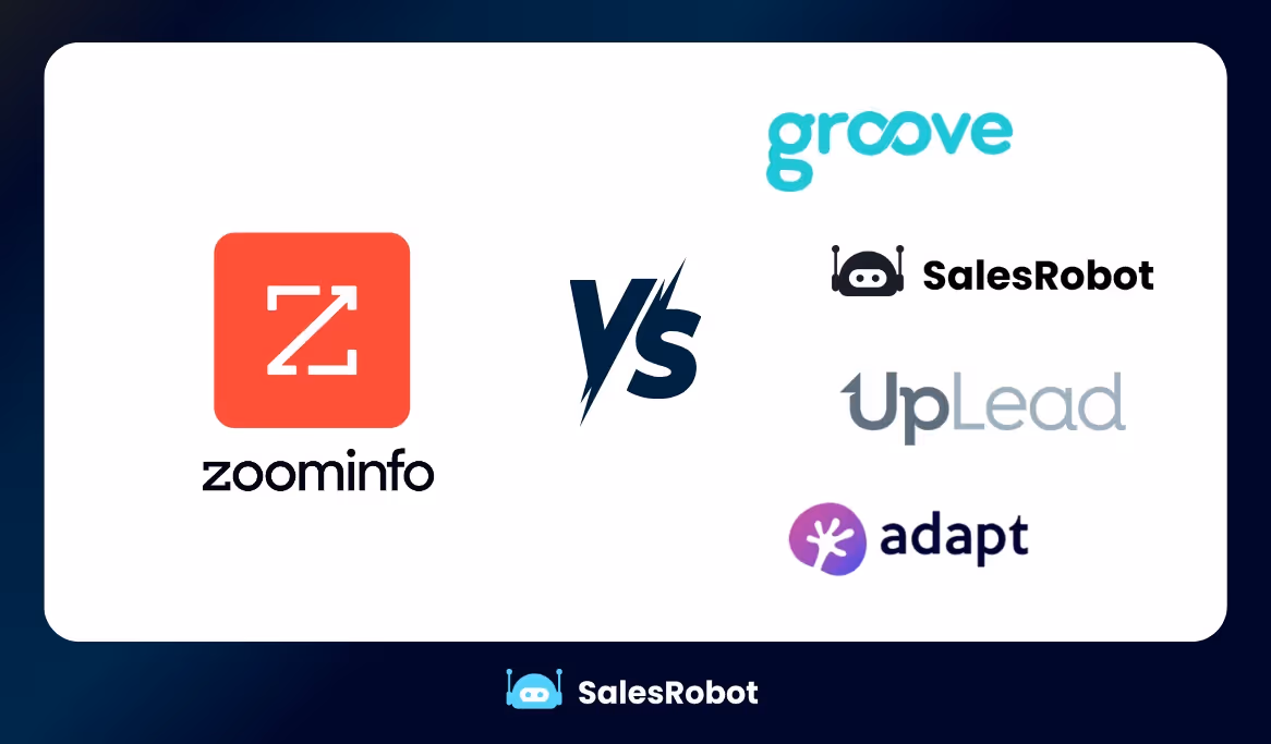 Graphic showing Zoominfo and its alternatives