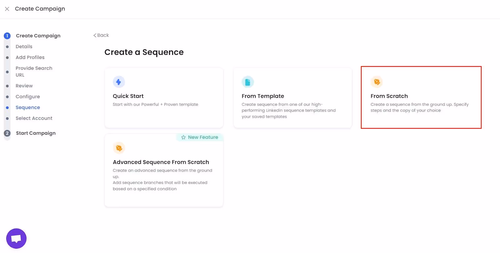 SalesRobot campaign message sequence creation