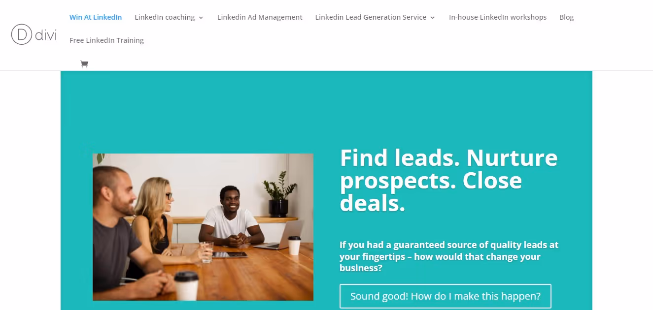 Win at LinkedIn home page.