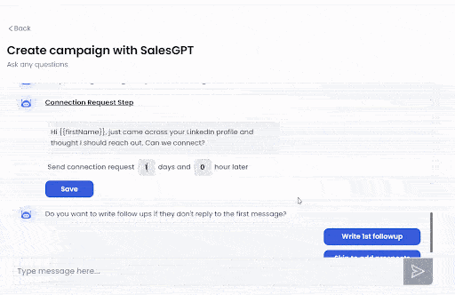 SalesGPT feature of Salesrobot