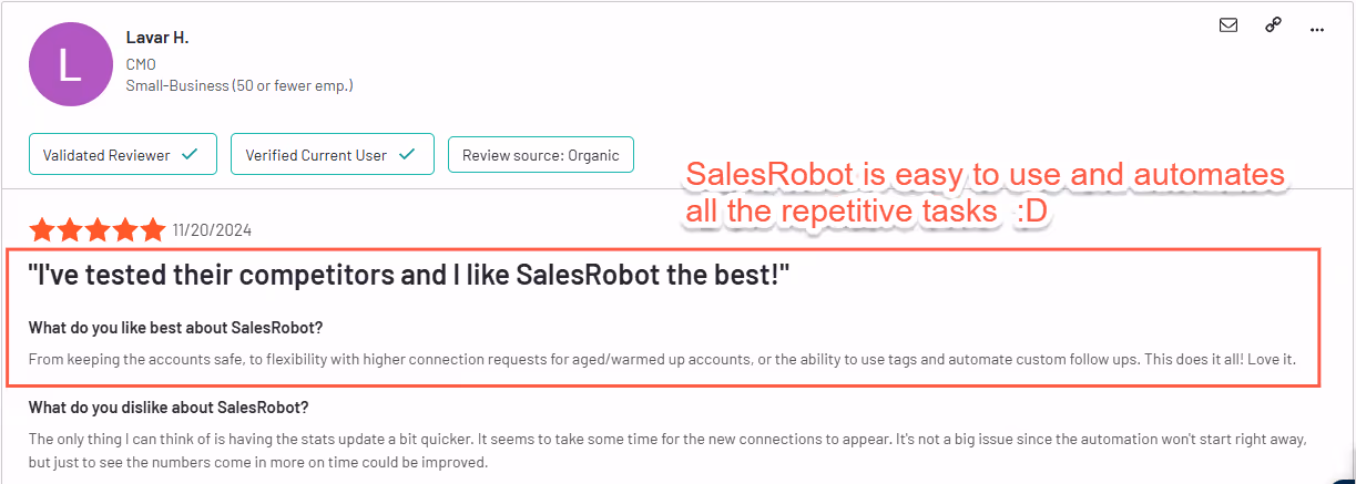 salesrobot review