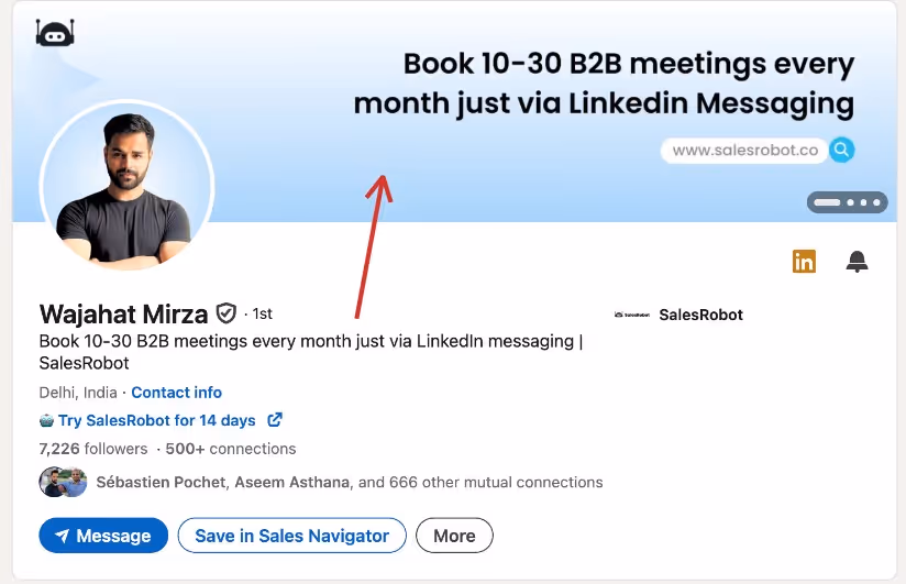 Wajahat Mirza's LinkedIn profile banner