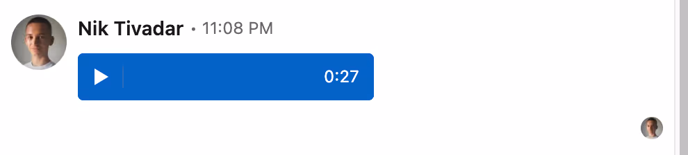 personalized voice note