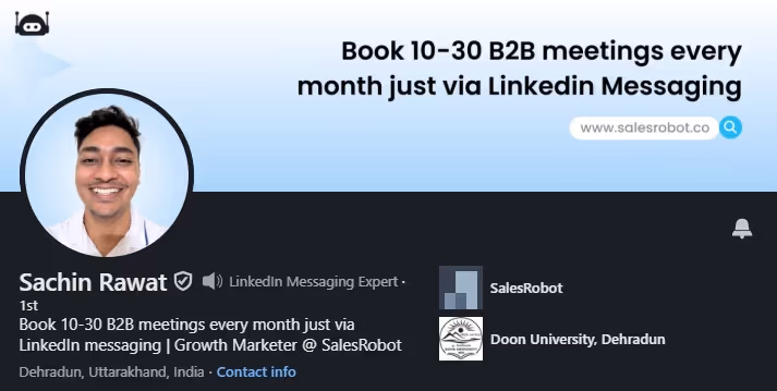 LinkedIn profile headline