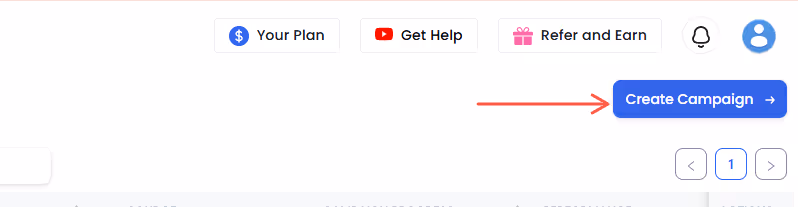 Create campaign SalesRobot