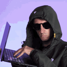Hacker with a laptop