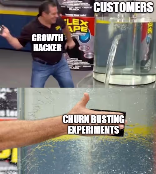 Meme about growth hacking