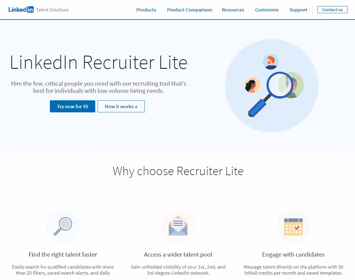 LinkedIn recruiter lite