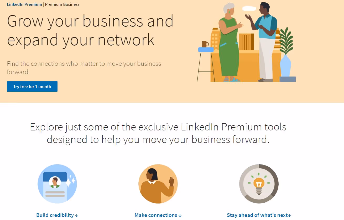 LinkedIn premium business 