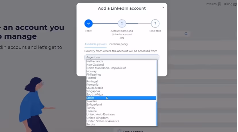 Skylead setup process step one
