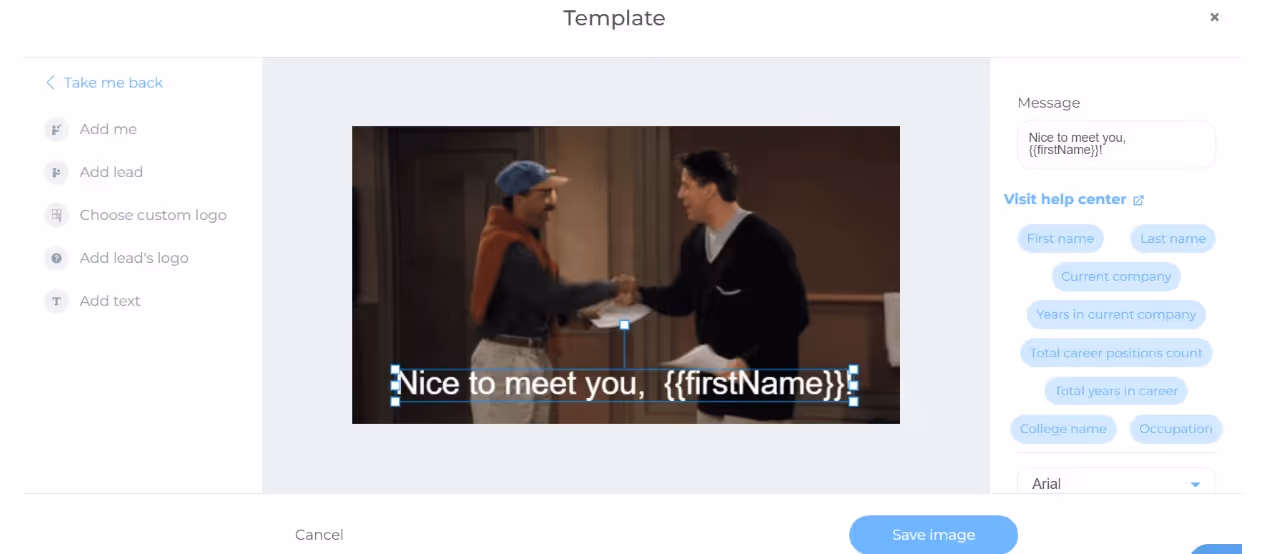 Image and GIF personalization