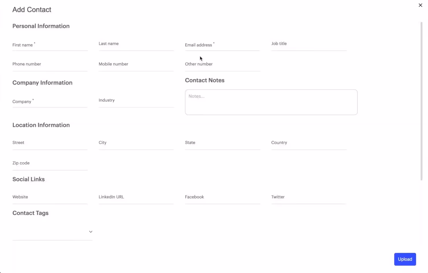 Salesgear single contact details