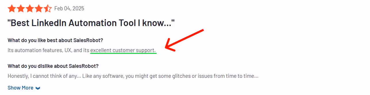 SalesRobot G2 review