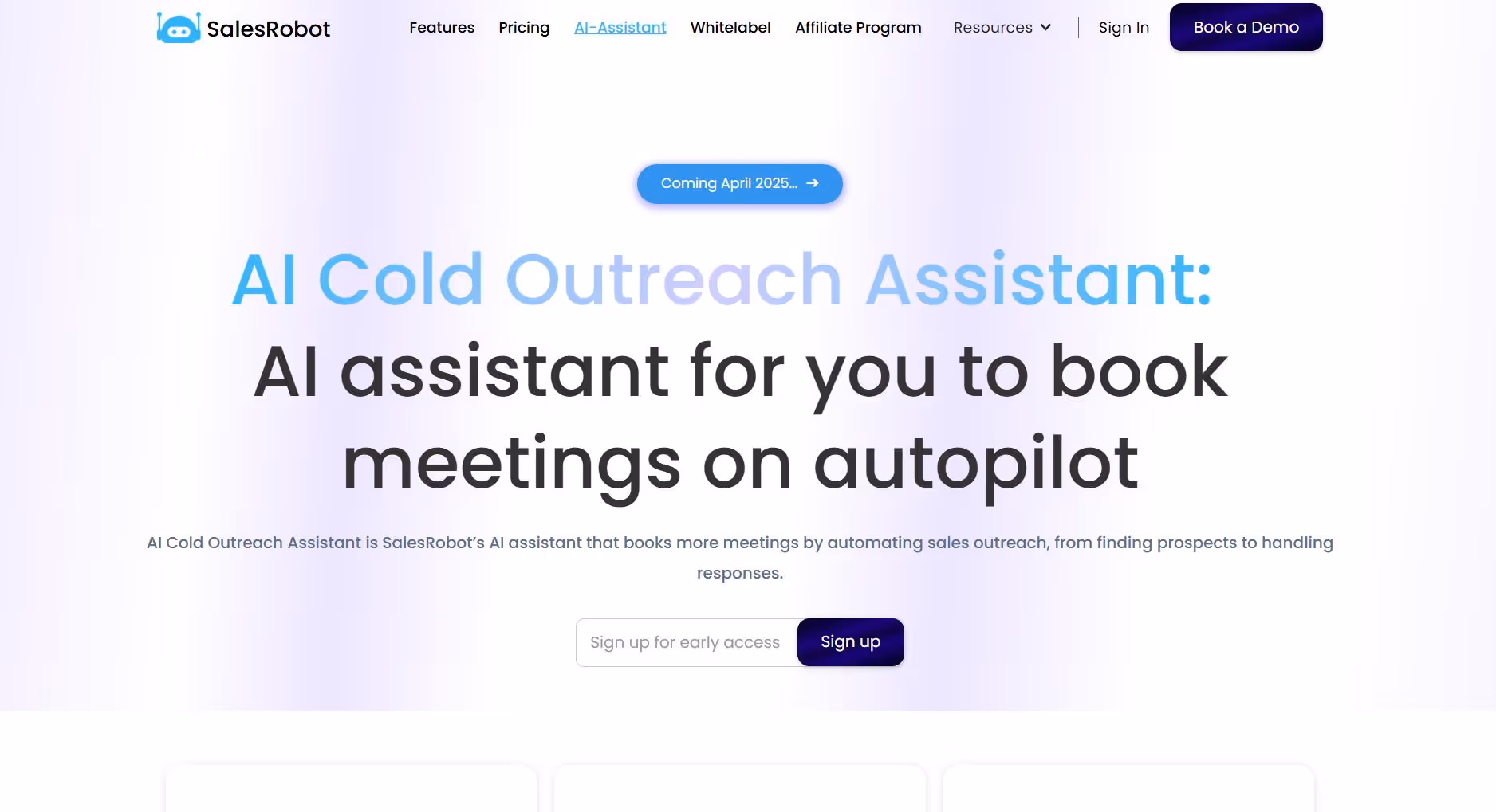 SalesRobot AI assistant