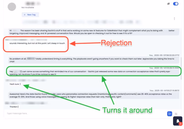 AI Inbox manager in action