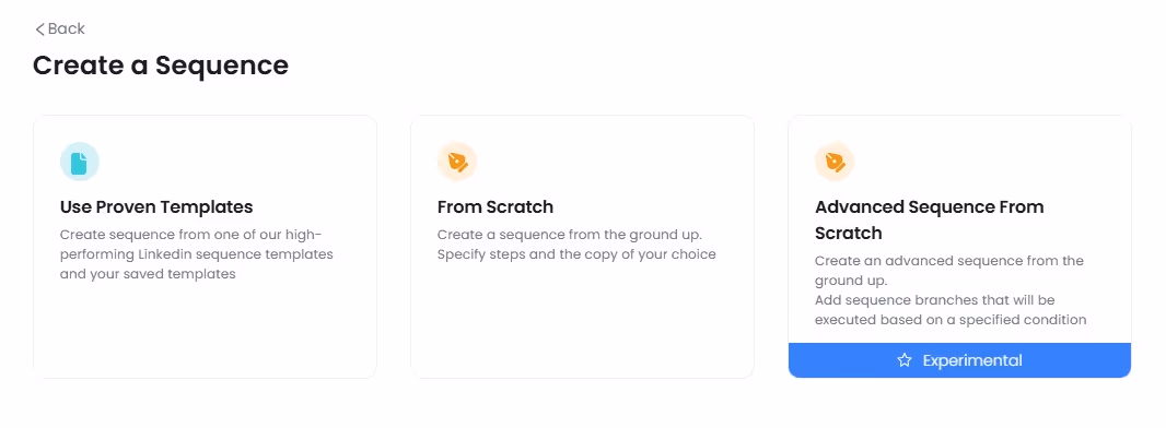 Create a sequence of message.