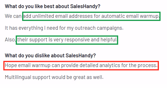 Customer review of Saleshandy