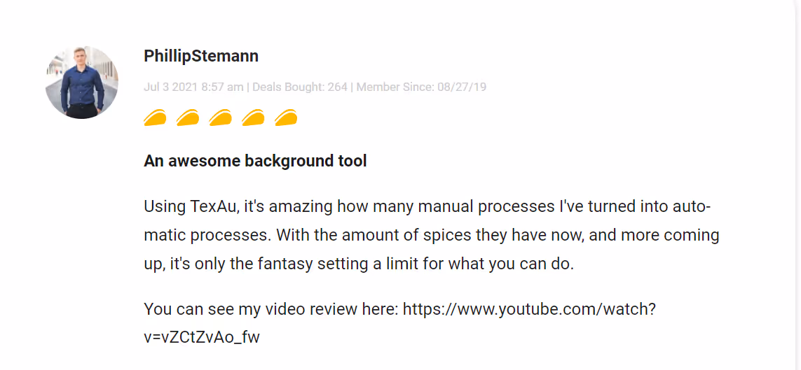 texau review on appsumo