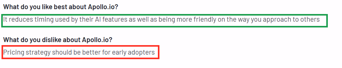 Customer review of Apollo.io