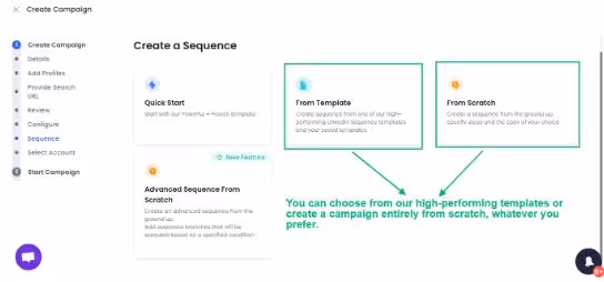 Select one of our high-performing templates or create one of your own from scratch.