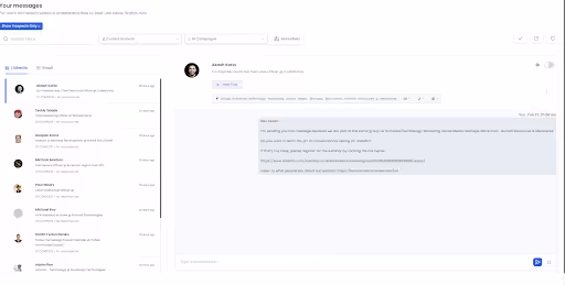 Salesrobot Smart Inbox feature