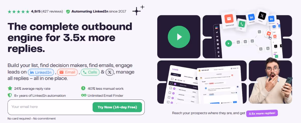 La Growth Machine homepage