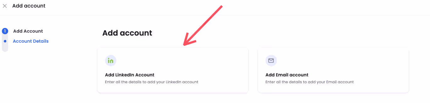 Add LinkedIn account
