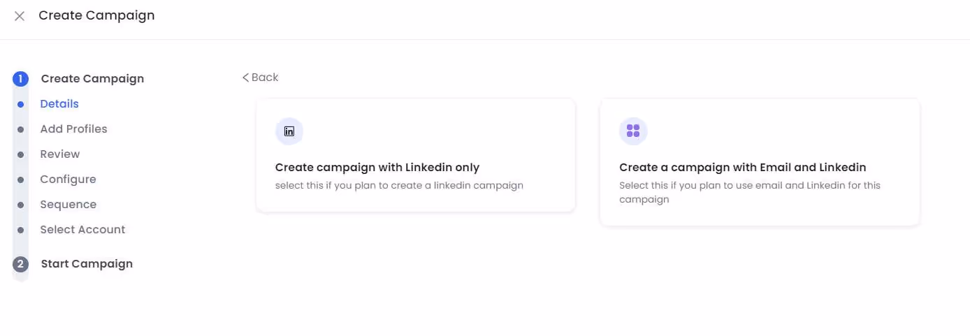 salesrobot campaign creation