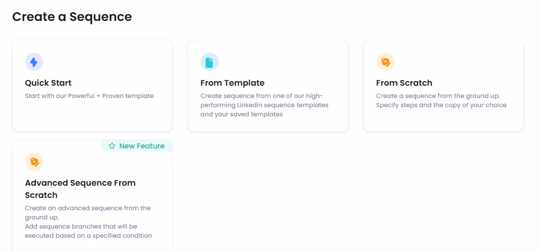SalesRobot message sequence options