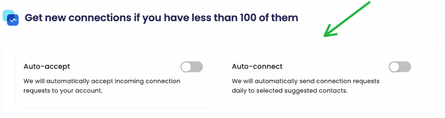 Lemlist settings for automatically accepting connection requests.