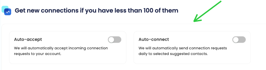 Lemlist settings for automatically accepting connection requests.